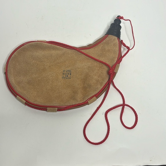 Spain Wine Bag | Vintage Leather Carry Wine SAK | Bar Decor | Drink Bota Spanish - Picture 1 of 8